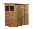 Modular Pent Shed Shiplap Tongue & Groove 6X4 With Windows