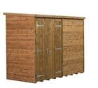 Modular Pent Shed Shiplap Tongue & Groove 8X4 Double Door