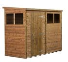 Modular Pent Shed Shiplap Tongue & Groove 8X4 With Windows