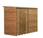 Modular Pent Shed Shiplap Tongue & Groove 8X4 With Windows