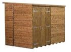 Modular Pent Shed Shiplap Tongue & Groove 8X6 Double Door
