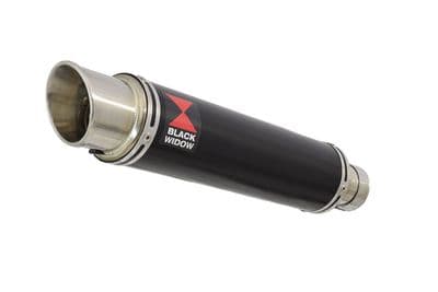 350mm GP Round Black Stainless Slip On Silencer