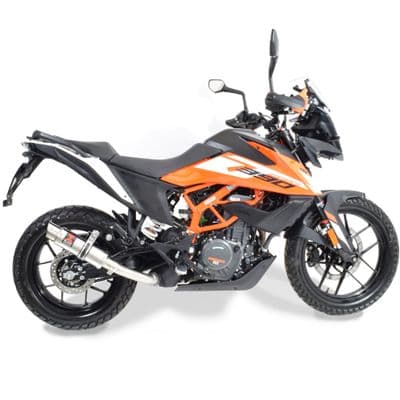 390 Adventure 2020 - 2024 Exhaust 230 mm GP Round Stainless Silencer