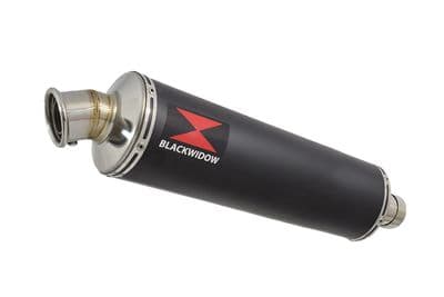 400mm Round Black Stainless Steel Slip On Silencer