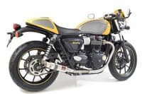 900 Street Twin 2016-2019 Exhaust Silencers 230mm GP Round Stainless