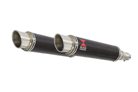 900 Street Twin 2016-2019 Exhaust Silencers 350mm GP Round Carbon