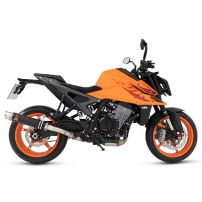 990 Duke 2024 - 2025 Exhaust Silencer 350mm Round GP Black Stainless Steel