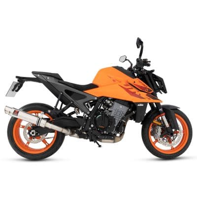 990 Duke 2024 - 2025 Exhaust Silencer 350mm Round  GP Stainless Steel