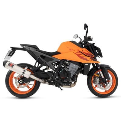 990 Duke 2024 - 2025 Exhaust Silencer 400mm Oval Stainless Steel Carbon Tip