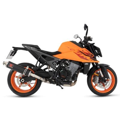 990 Duke 2024 - 2025 Exhaust Silencer 400mm Round Black Stainless Steel