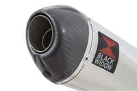 Akuma 125 2020-2023 De-Cat Exhaust System 200mm Oval Stainless Carbon Tip Silencer