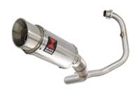 Akuma 125 2020-2023 De-Cat Exhaust System 200mm Round Stainless Silencer