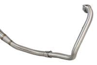 Akuma 125 2020-2023 De-Cat Exhaust System 230mm GP Round Blue Tip Black Stainless Silencer