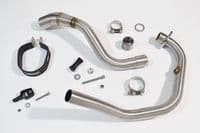 Akuma 125 2020-2023 De-Cat Exhaust System 300mm Hexagonal Stainless Silencer