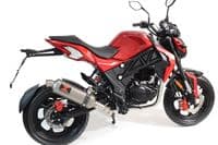 Akuma 125 2020-2023 De-Cat Exhaust System 300mm Hexagonal Stainless Silencer