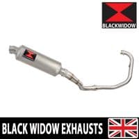 Akuma 125 2020-2023 De-Cat Exhaust System 300mm Hexagonal Stainless Silencer