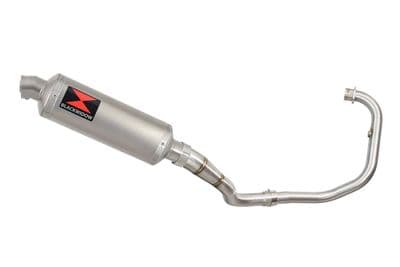 Akuma 125 2020-2023 De-Cat Exhaust System 300mm Hexagonal Stainless Silencer