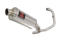 Akuma 125 2020-2023 De-Cat Exhaust System 300mm Oval Stainless Silencer