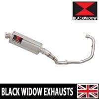Akuma 125 2020-2023 De-Cat Exhaust System 300mm Oval Stainless Silencer