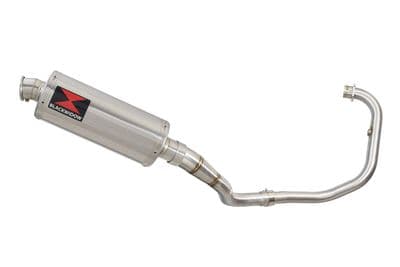 Akuma 125 2020-2023 De-Cat Exhaust System 300mm Oval Stainless Silencer