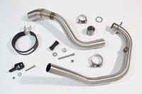 Akuma 125 2020-2023 De-Cat Exhaust System 300mm Round Stainless Silencer