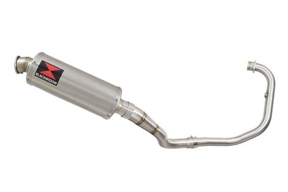 Akuma 125 2020-2023 De-Cat Exhaust System 300mm Round Stainless Silencer