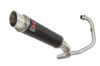 Akuma 125 2020-2023 De-Cat Exhaust System 350mm GP Round Carbon Silencer