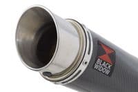 Akuma 125 2020-2023 De-Cat Exhaust System 350mm GP Round Carbon Silencer
