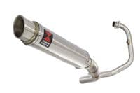 Akuma 125 2020-2023 De-Cat Exhaust System 350mm Round Stainless Silencer