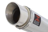 Akuma 125 2020-2023 De-Cat Exhaust System 350mm Round Stainless Silencer