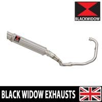 Akuma 125 2020-2023 De-Cat Exhaust System 350mm Round Stainless Silencer