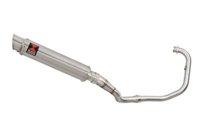 Akuma 125 2020-2023 De-Cat Exhaust System 350mm Round Stainless Silencer