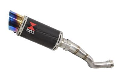 Akuma 125 2020-2023 Exhaust Silencer 200mm Round Blue Tip Carbon