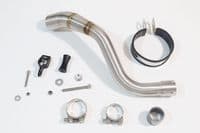 Akuma 125 2020-2023 Exhaust Silencer 200mm  Round Blue Tip Stainless