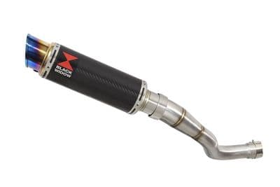 Akuma 125 2020-2023 Exhaust Silencer 230mm GP Round Blue Tip Carbon