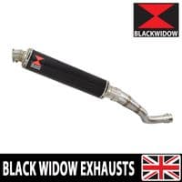 Akuma 125 2020-2023 Exhaust Silencer 350mm Round Black Stainless