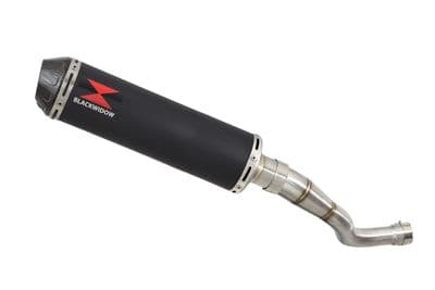 Akuma 125 2020-2023 Exhaust Silencer 370mm Round Black Stainless Carbon Tip