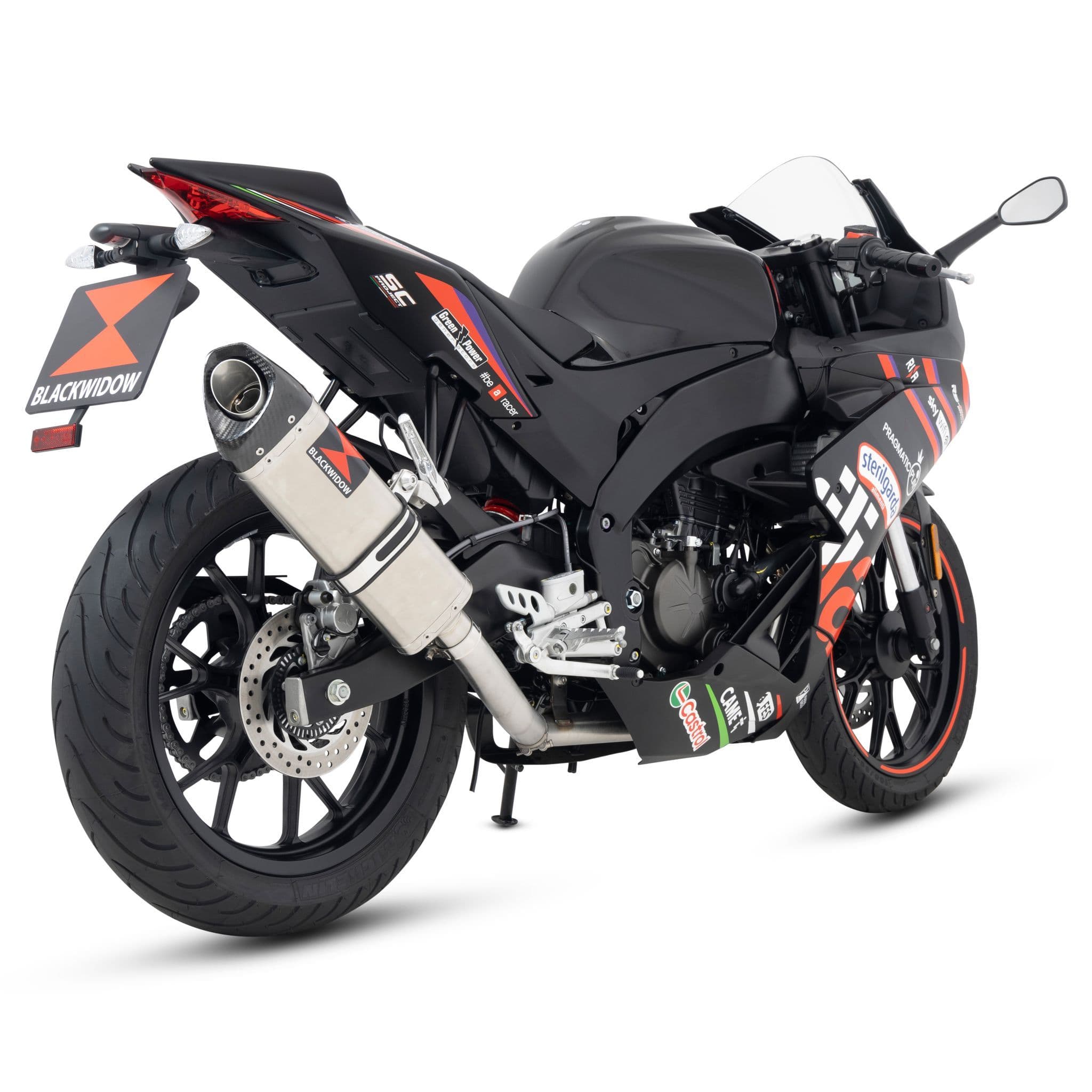 Aprilia Tuono 125 2024 - 2026 Exhaust System 350 mm Tri - Oval