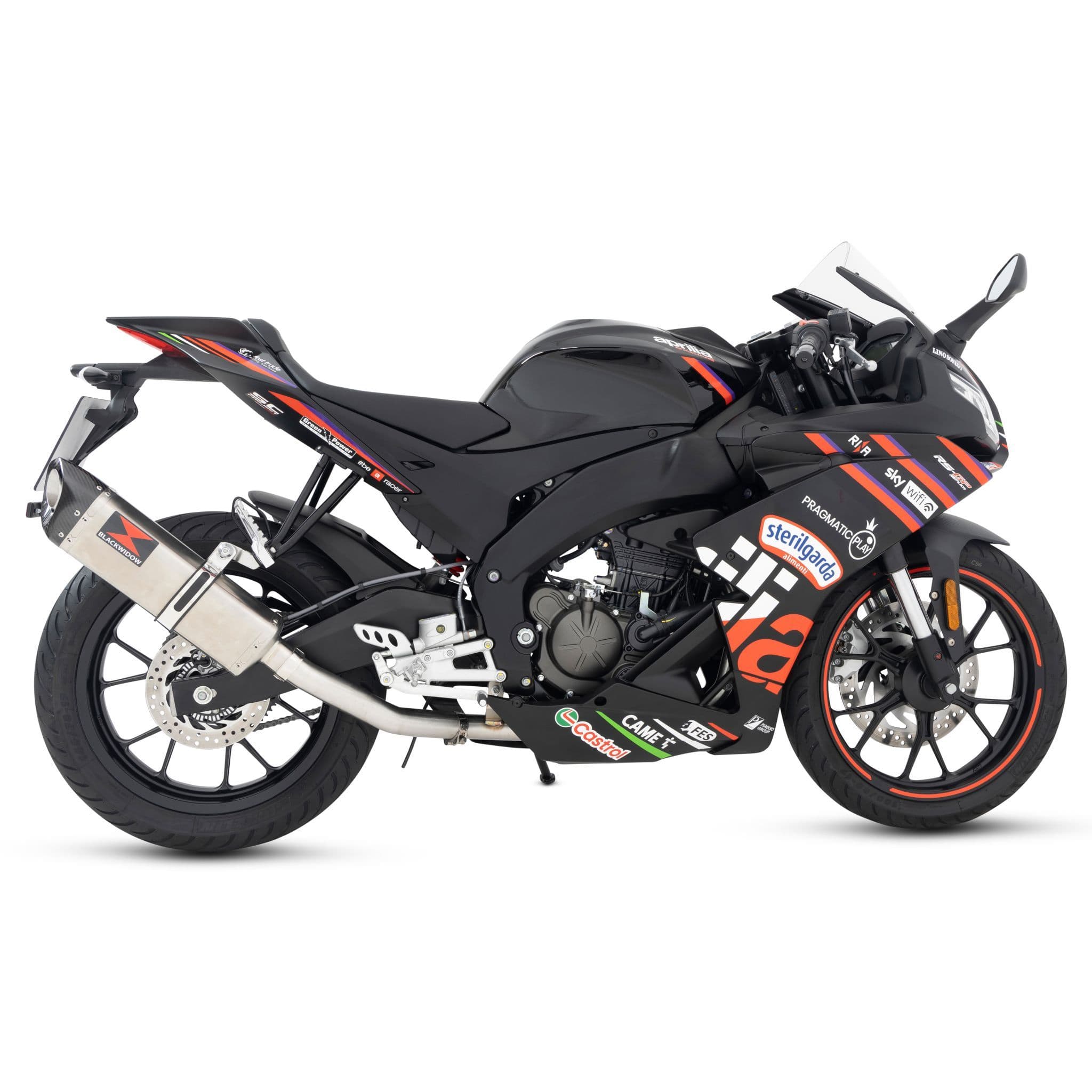 Aprilia Tuono 125 2024 - 2026 Exhaust System 350 mm Tri - Oval