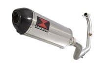 BN 125 2018-2024 Performance Exhaust System 300mm Oval Stainless + Carbon Tip Silencer