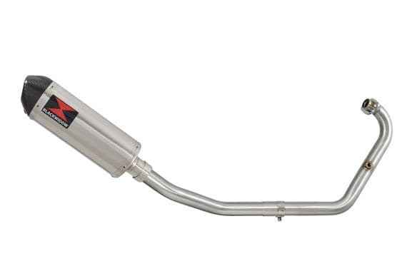 BN 125 2018-2024 Performance Exhaust System 300mm Oval Stainless + Carbon Tip Silencer