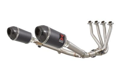 CB 1100 X11 4-2 Exhaust System + 200mm Oval Black Stainless Carbon Tip Silencers