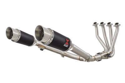 CB 1100 X11 4-2 Exhaust System + 200mm Round Black Stainless Silencers