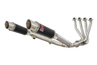 CB 1100 X11 4-2 Exhaust System + 230mm GP Round Black Stainless Silencers