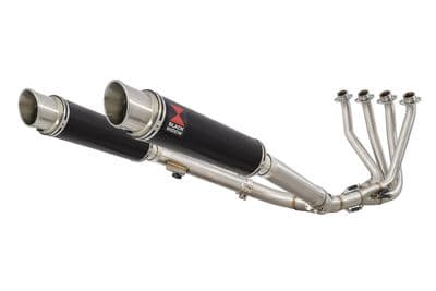 CB 1100 X11 4-2 Exhaust System + 350mm GP Round Black Stainless Silencers