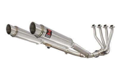 CB 1100 X11 4-2 Exhaust System + 350mm GP Round Stainless Silencers