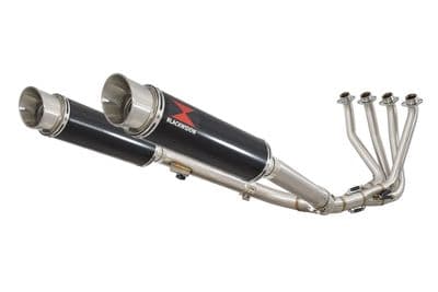 CB 1100 X11 4-2 Exhaust System + 360mm GP Round Black Stainless Silencers