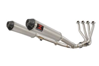 CB 1100 X11 4-2 Exhaust System + 370mm Round Stainless Carbon Tip Silencers