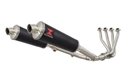 CB 1100 X11 4-2 Exhaust System + 400mm Oval Black Stainless Silencers