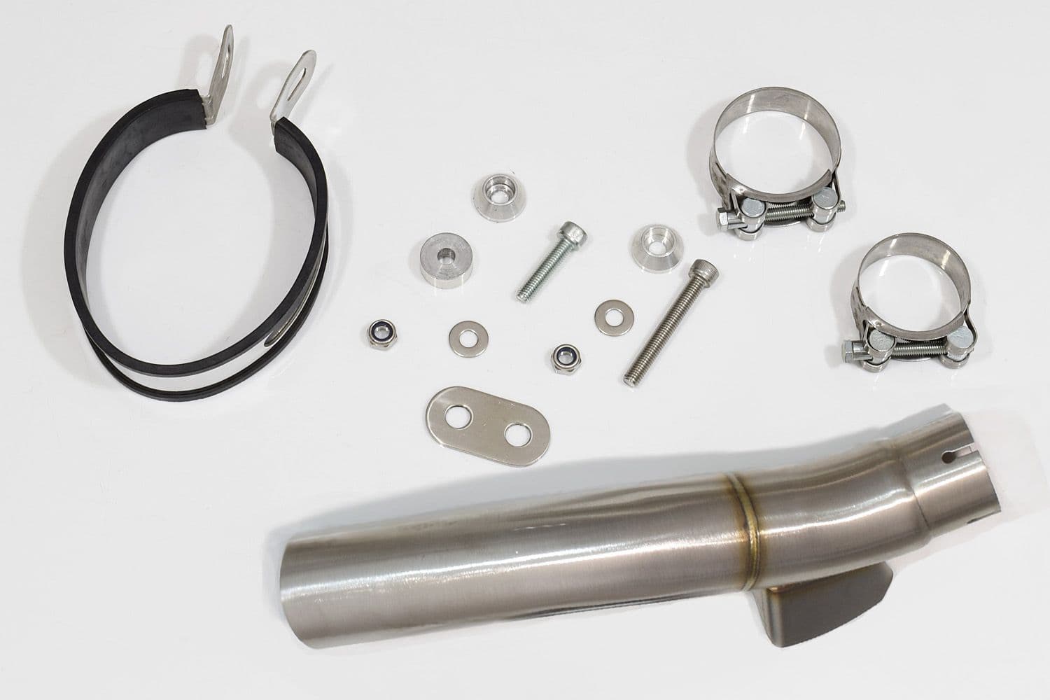 CB 500 F 2024 - 2025 Exhaust Link Pipe 300mm Oval Black Stainless